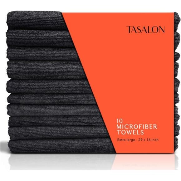 Microfiber Hair Towel for Salon - 10 Pack - 29 x 16 Inches, Quick Dry - Picture 1 of 7